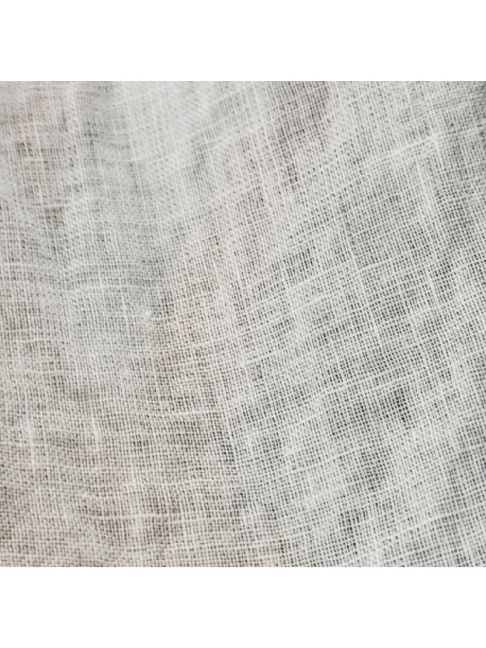 White 100% Linen Blouse Size M Johnny Collar Prato Italy Beachy Quiet Luxury - Picture 6 of 7